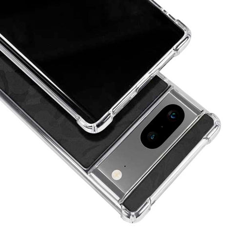 Black Shadow Camo Google Pixel 8 Clear Case